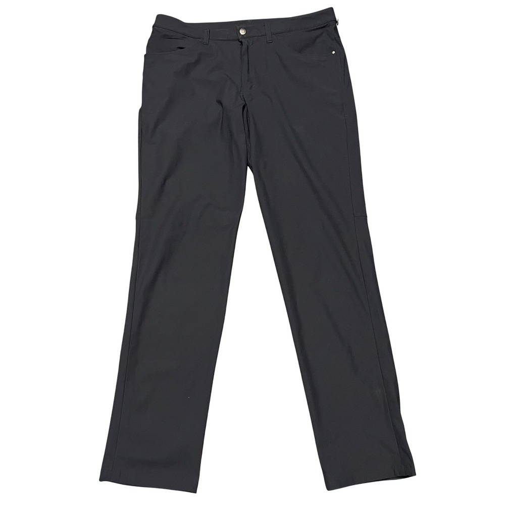 Lululemon ABC Pant Classic Fit Mens 34x34 Black Warpstreme Chino M5462S